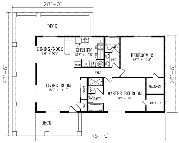 upper floor house blueprint