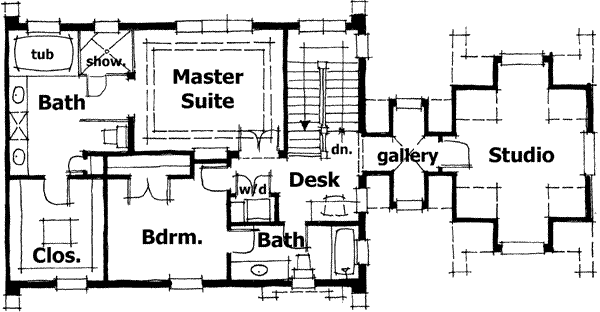 upper floor house blueprint