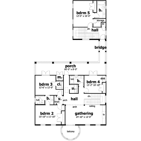 upper floor house blueprint