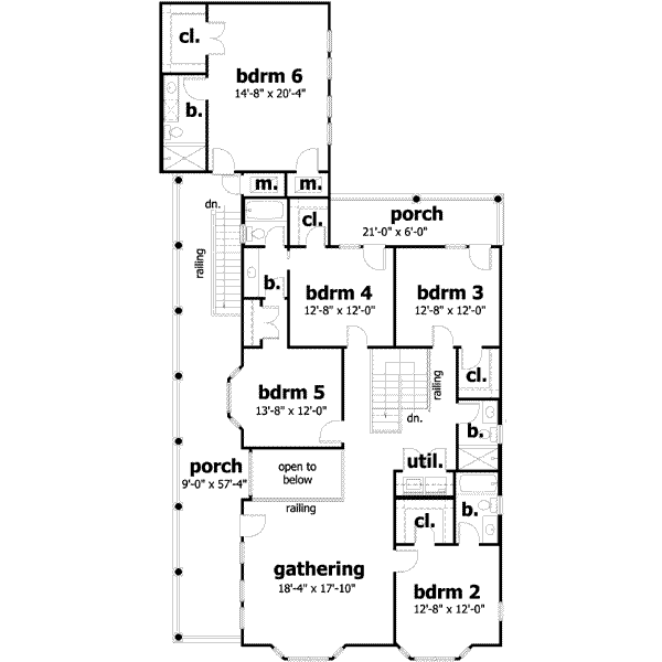 upper floor house blueprint