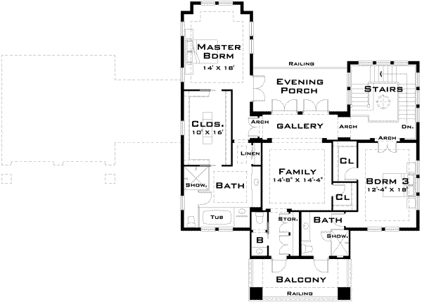 upper floor house blueprint