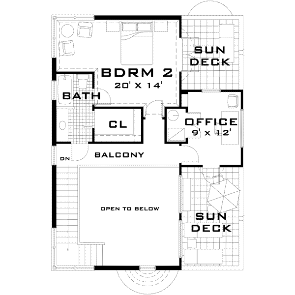 upper floor house blueprint