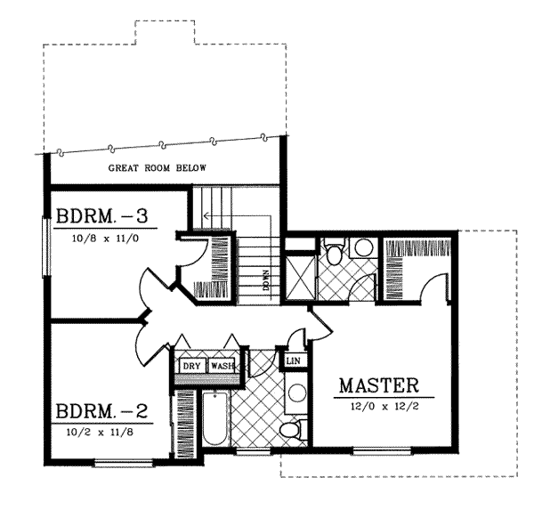 upper floor house blueprint