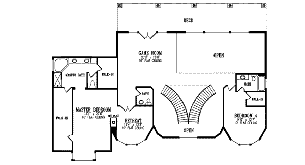 upper floor house blueprint