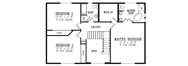 upper floor house blueprint