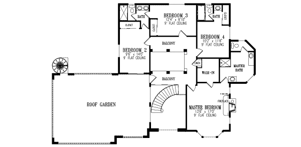 upper floor house blueprint