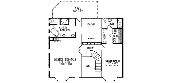 upper floor house blueprint