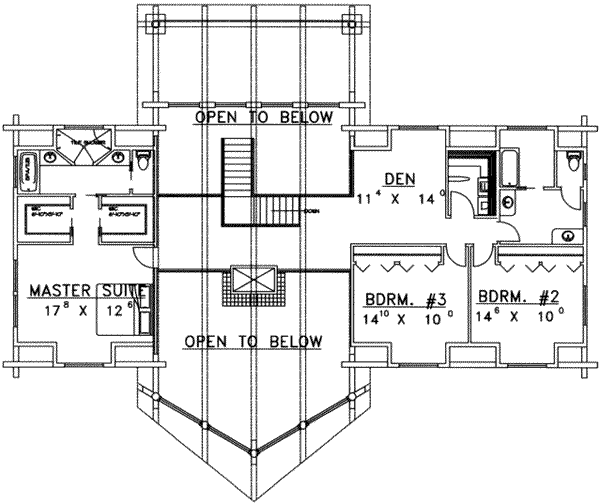 upper floor house blueprint
