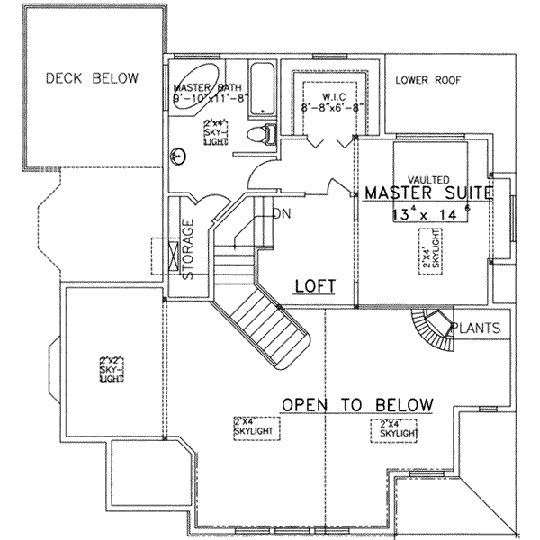 upper floor house blueprint