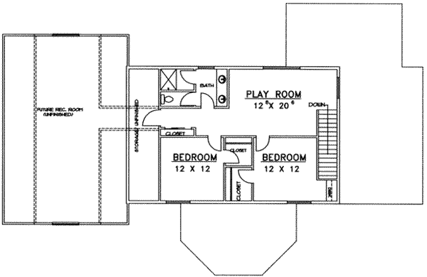 upper floor house blueprint
