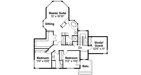 upper floor house blueprint