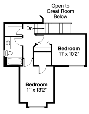 upper floor house blueprint