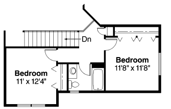 upper floor house blueprint