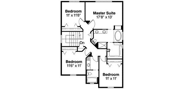 upper floor house blueprint