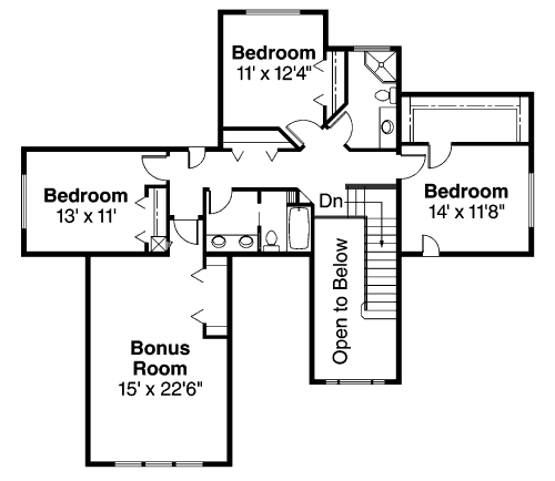 upper floor house blueprint