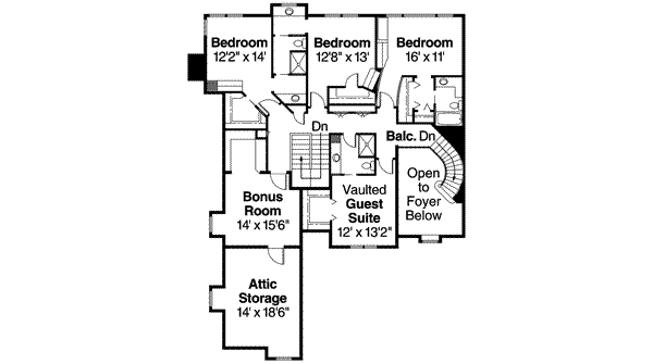 upper floor house blueprint