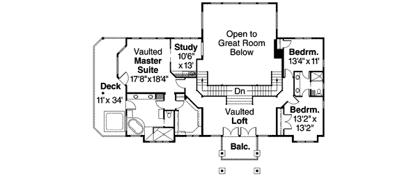 upper floor house blueprint