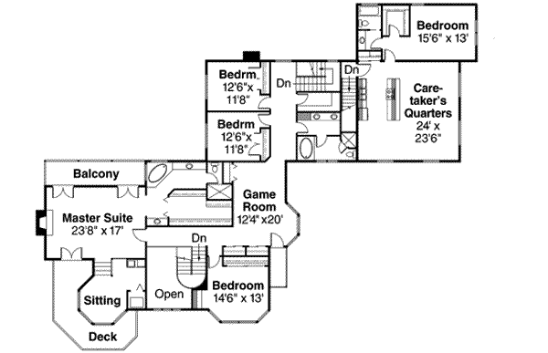 upper floor house blueprint