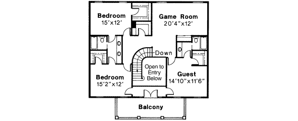 upper floor house blueprint