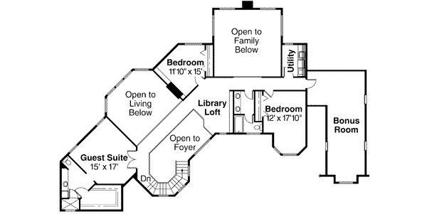 upper floor house blueprint