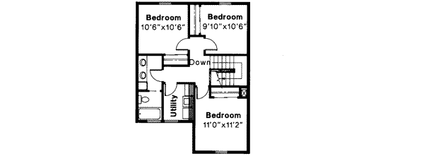 upper floor house blueprint