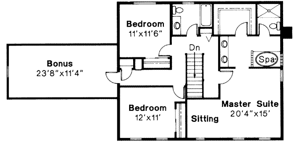upper floor house blueprint