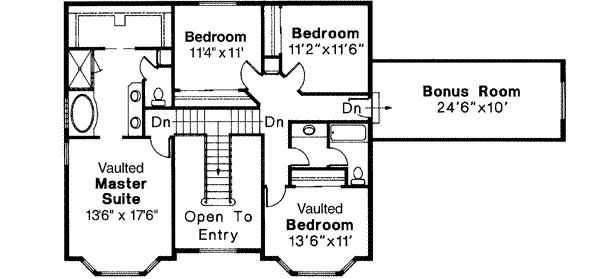 upper floor house blueprint