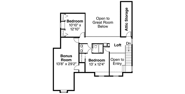 upper floor house blueprint