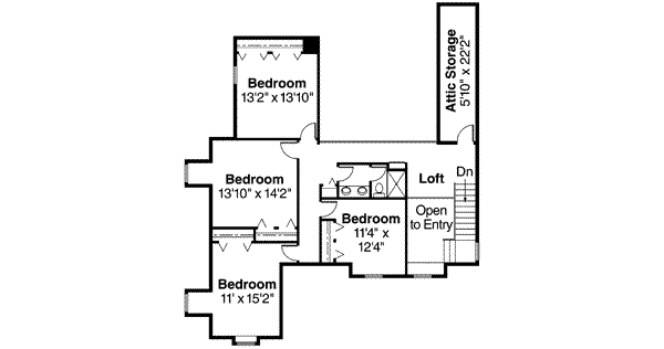 upper floor house blueprint