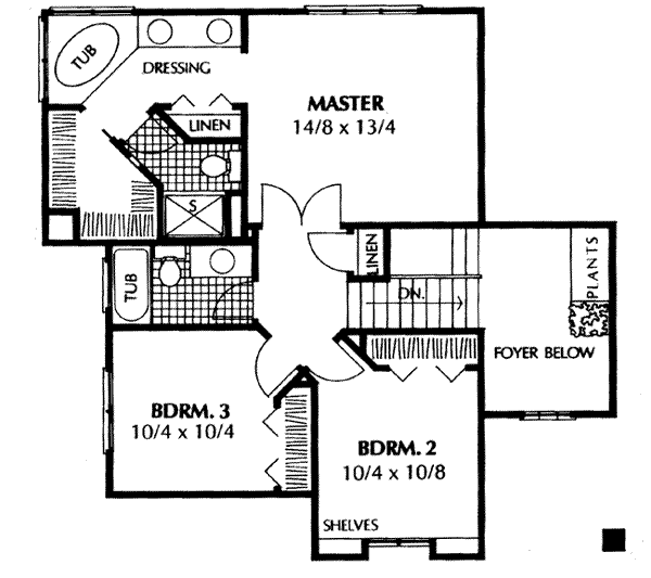 upper floor house blueprint
