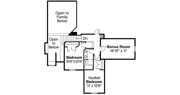 upper floor house blueprint