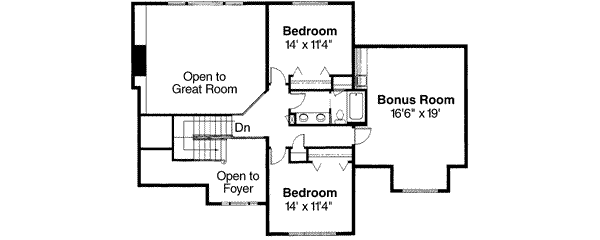 upper floor house blueprint