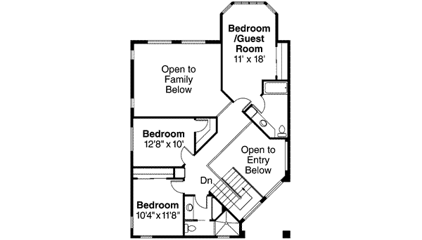 upper floor house blueprint