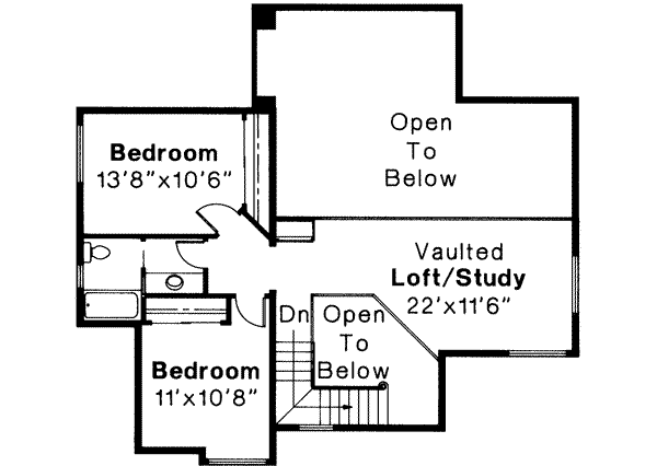 upper floor house blueprint