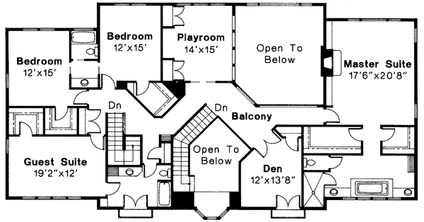 upper floor house blueprint