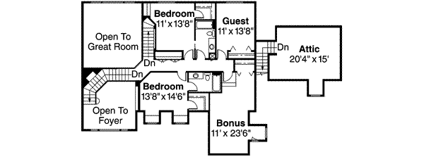 upper floor house blueprint