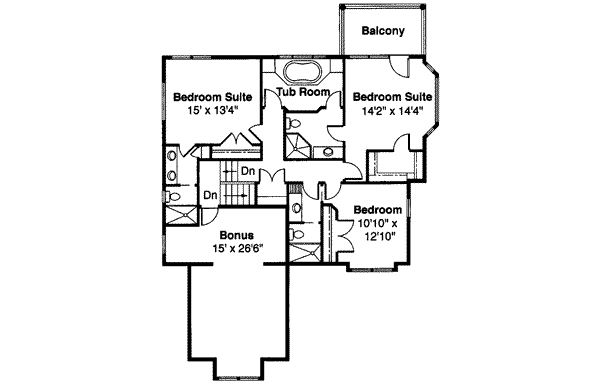 upper floor house blueprint