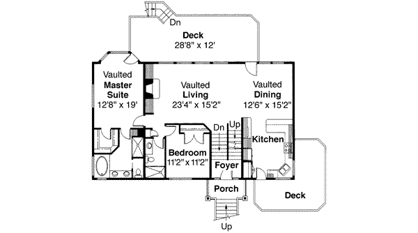 upper floor house blueprint