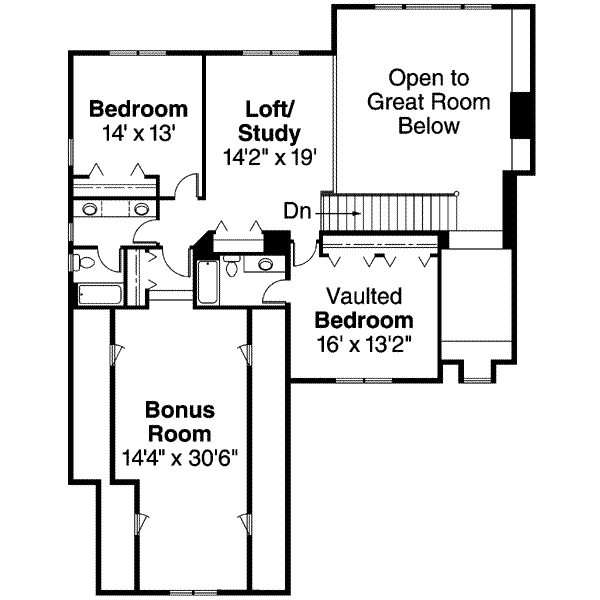 upper floor house blueprint