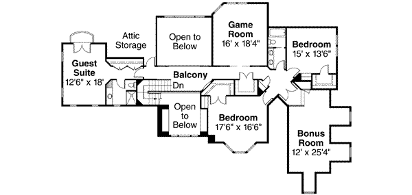 upper floor house blueprint