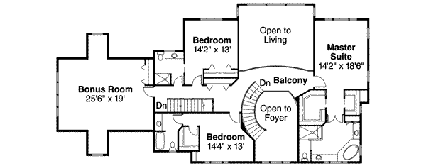 upper floor house blueprint