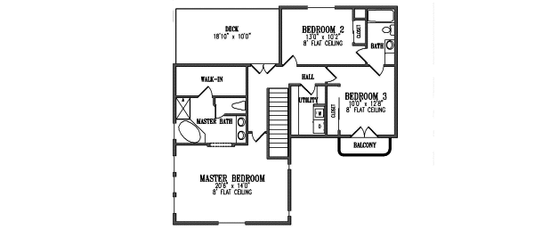 upper floor house blueprint