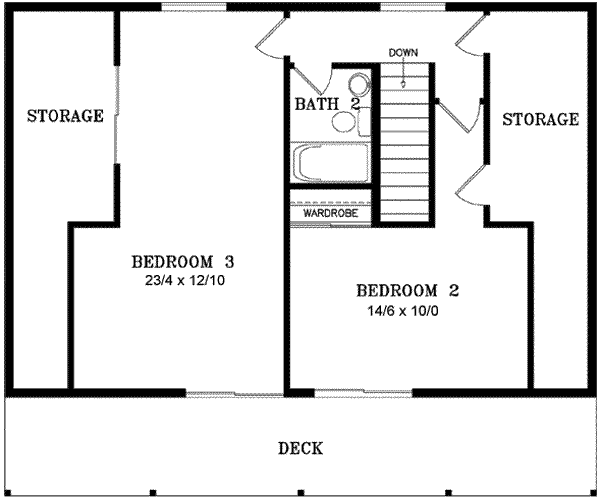 upper floor house blueprint