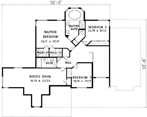 upper floor house blueprint