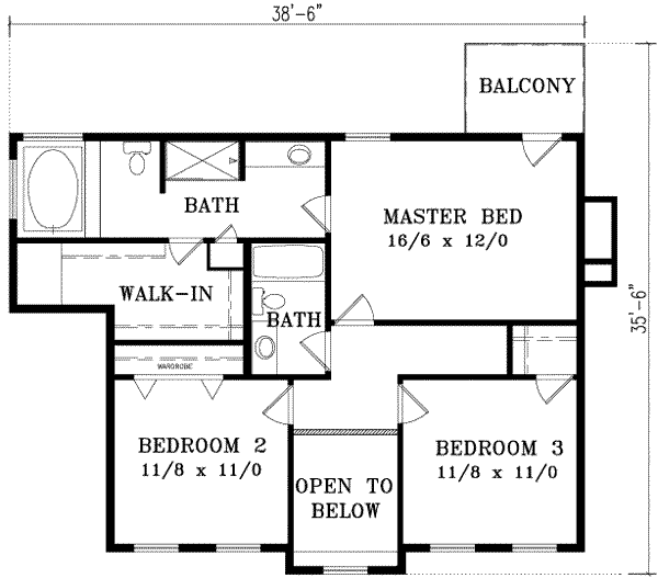 upper floor house blueprint