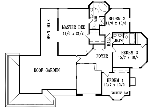 upper floor house blueprint