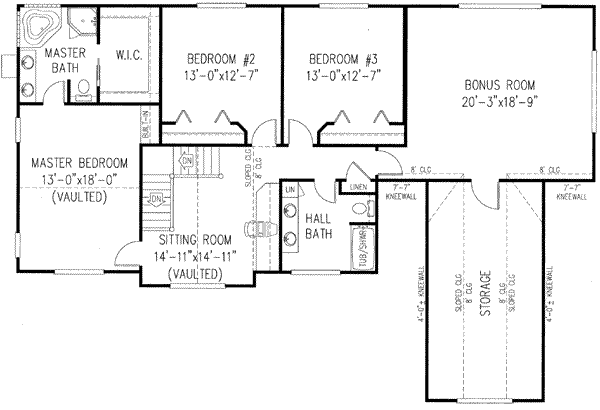 upper floor house blueprint