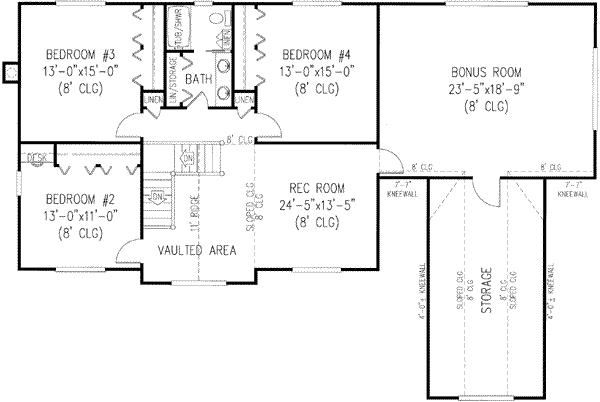 upper floor house blueprint