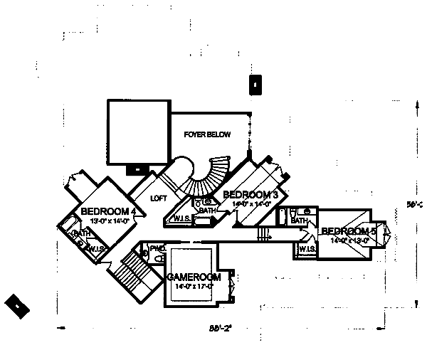upper floor house blueprint