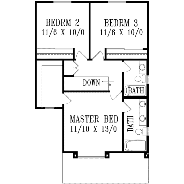 upper floor house blueprint